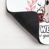 In oktober Draag we NK Boo Bijen tegen borstkanker Muismat (Hoek)