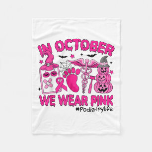 In oktober Draag we NK Borstkanker Dagboek Leven Fleece Deken