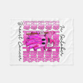 In oktober Draag we NK Schattige Ghost Breast Canc Fleece Deken (Voorkant (Horizontaal))