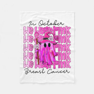 In oktober Draag we NK Schattige Ghost Breast Canc Fleece Deken