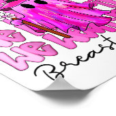 In oktober Draag we NK Schattige Ghost Breast Canc Poster (Hoek)