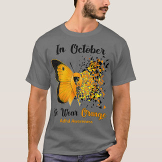 In oktober Draag we Oranje ADHD-bewustzijn 1 T-shirt