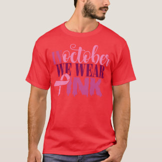 In oktober Draag we Pink 33 T-shirt