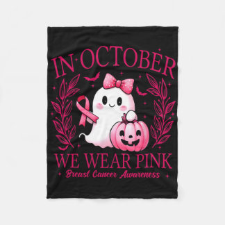 In oktober Draag we Pink – Breast Cancer Awareness Fleece Deken