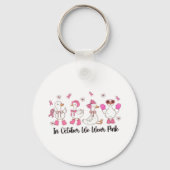 In oktober Draag we Pink Duck Design 🎀🦆💗 Sleutelhanger (Voorkant)