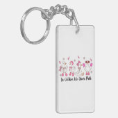 In oktober Draag we Pink Duck Design 🎀🦆💗 Sleutelhanger (Voorkant Links)