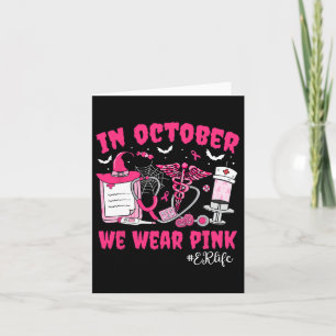In oktober Draag we Pink ER Life Er Nurse Breast C Kaart