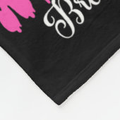 In oktober Draag we Pink Ghost Witch borstkanker Fleece Deken (Hoek)