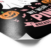 In oktober Draag we Pink Ghost Witch borstkanker Foto Afdruk (Hoek)