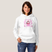 In oktober Draag we Pink Ghost Witch borstkanker Hoodie (Voorkant volledig)