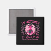In oktober Draag we Pink Goose Breast Cancer Aware Magneet (Voorkant / Achterkant)
