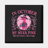 In oktober Draag we Pink Goose Breast Cancer Aware Magneet (Voorkant)
