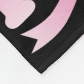 In oktober Draag we Pink Persian Cat Warrior voor  Fleece Deken (Hoek)