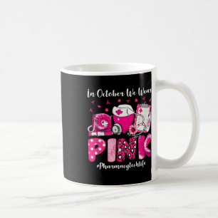 In oktober Draag we Pink Pharmacy Tech Life Breast Koffiemok