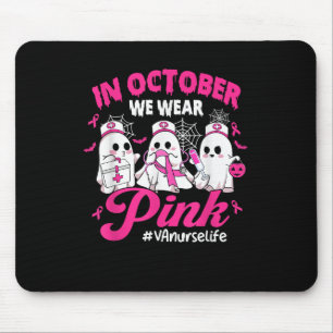 In oktober Draag we Pink VA Nurse Life Borstkanker Muismat