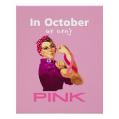 In oktober draag we Rosie de riveter Perfect Poster (Voorkant)