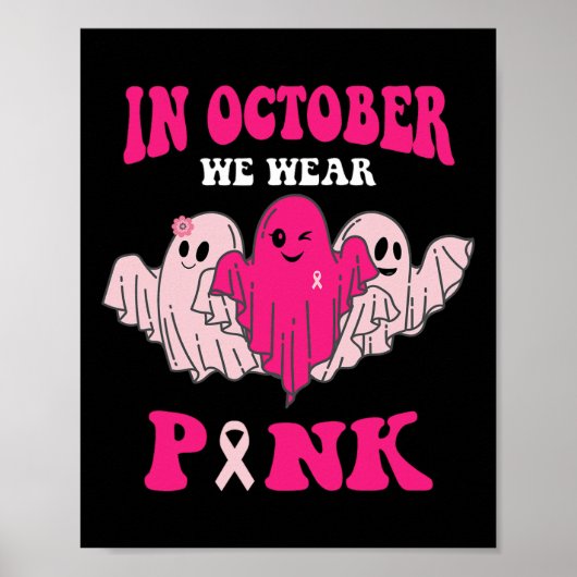 In oktober Draag we roze 1 Poster (Voorkant)