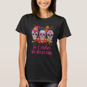 In oktober Draag we roze B T-shirt