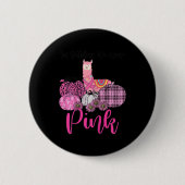 In oktober Draag we roze baard Ronde Button 5,7 Cm (Voorkant)