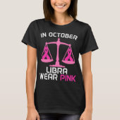 In oktober Draag we roze baardierentuin borstkanke T-shirt (Voorkant)