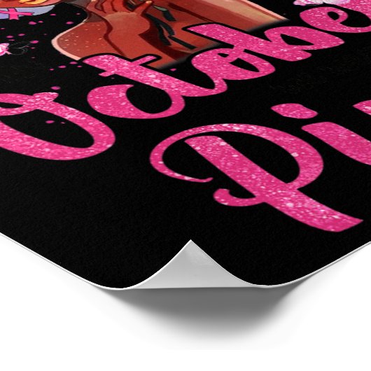 In oktober Draag we roze bal Poster (Hoek)