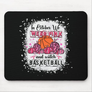 In oktober draag we roze Basketball Breast Cancer Muismat