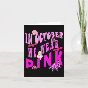 In oktober Draag we roze bewustzijn van borstkanke Kaart