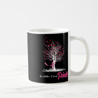 In oktober Draag we roze boomstamkanker. Koffiemok