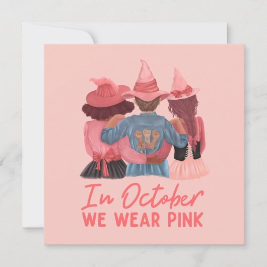 In oktober Draag we roze borstkanker (Voorkant)