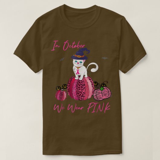 In oktober Draag we roze borstkanker Awa T-shirt (Design voorkant)
