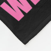 In oktober Draag we roze borstkanker. Fleece Deken (Hoek)