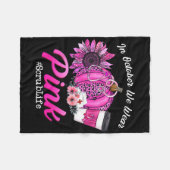 In oktober Draag we roze borstkanker Fleece Deken (Voorkant (Horizontaal))