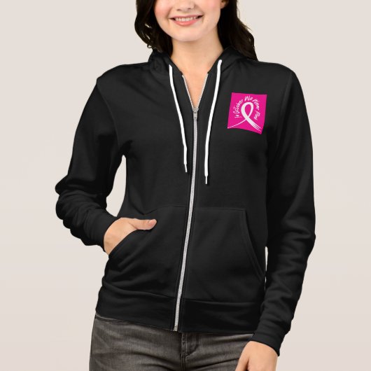 In oktober Draag we roze borstkanker Hoodie (Voorkant)