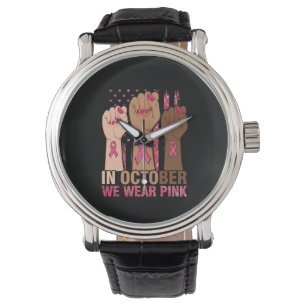 In oktober draag we roze borstkanker horloge