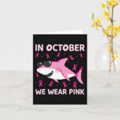 In oktober Draag we roze borstkanker Kinder B Kaart (Gele Bloem)
