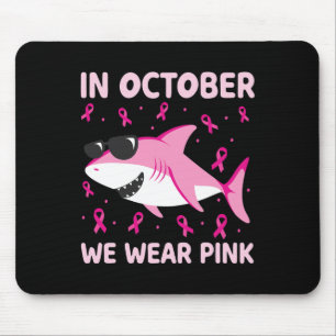 In oktober Draag we roze borstkanker Kinder B Muismat