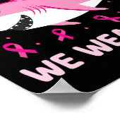 In oktober Draag we roze borstkanker Kinder B Poster (Hoek)