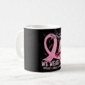 In oktober Draag we roze borstkanker Koffiemok (Voorkant links)