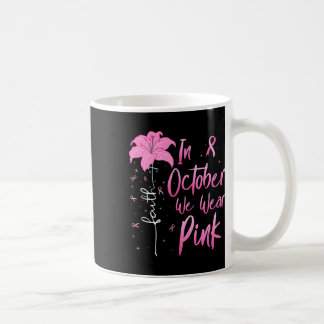 In oktober Draag we roze borstkanker Koffiemok