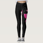 In oktober Draag we roze borstkanker Leggings (Voorkant)