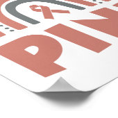 In oktober Draag we roze borstkanker Poster (Hoek)