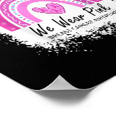 In oktober Draag we roze borstkanker Poster (Hoek)