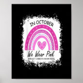 In oktober Draag we roze borstkanker Poster (Voorkant)