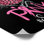 In oktober Draag we roze borstkanker Poster (Hoek)