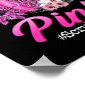 In oktober Draag we roze borstkanker Poster (Hoek)