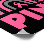 In oktober Draag we roze borstkanker Poster (Hoek)