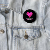 In oktober Draag we roze borstkanker Ronde Button 5,7 Cm (In situ)