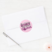 In oktober Draag we roze borstkanker Ronde Sticker (Envelop)
