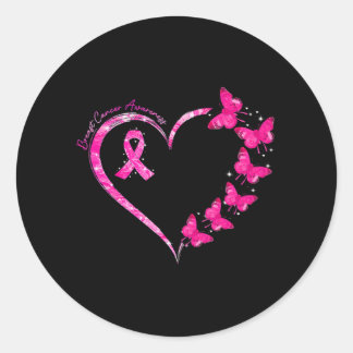 In oktober Draag we roze borstkanker Ronde Sticker