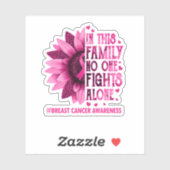 In oktober Draag we roze borstkanker Sticker (Vel)